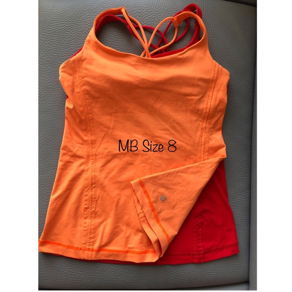 Lululemon Free to be tank Size 8 Pizzaz - Orange - Picture 5 of 6